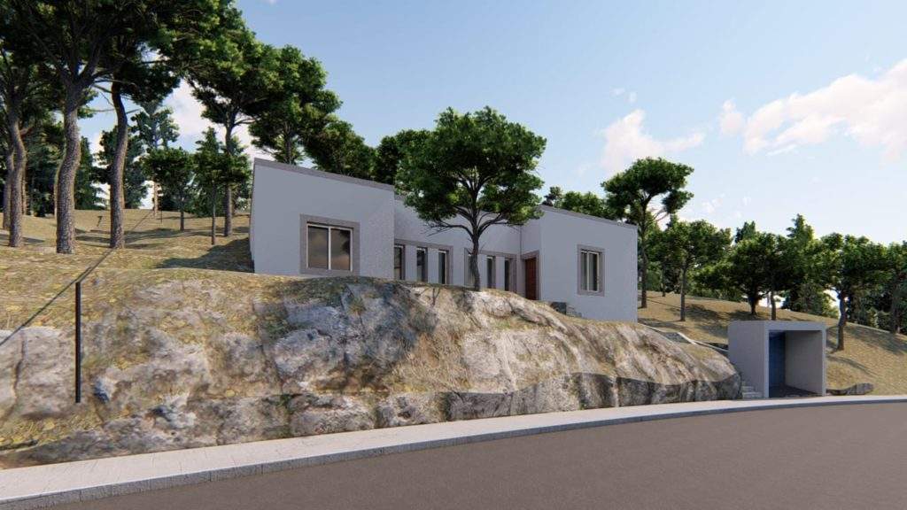 Detached house located in Murcia on a limestone hill. Located in Montepinar urbanization.