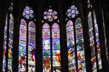 Saint Denis stained glass window