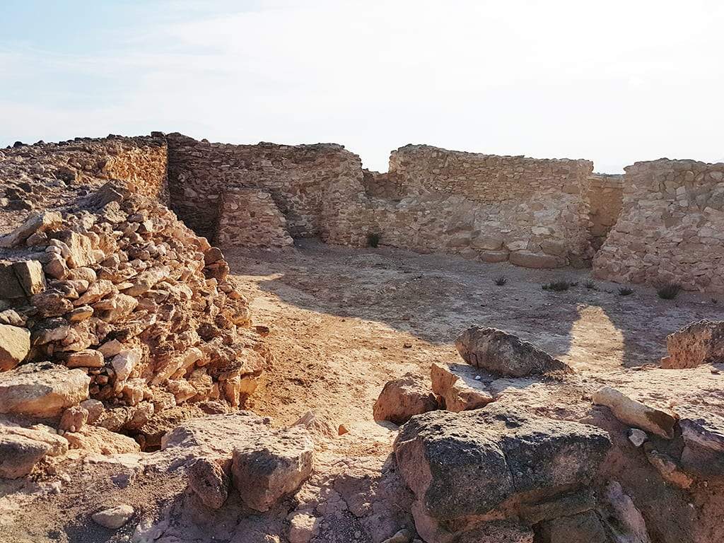 Interior fortificación Cabezo pequeño del Estaño. S. VIII a.C.